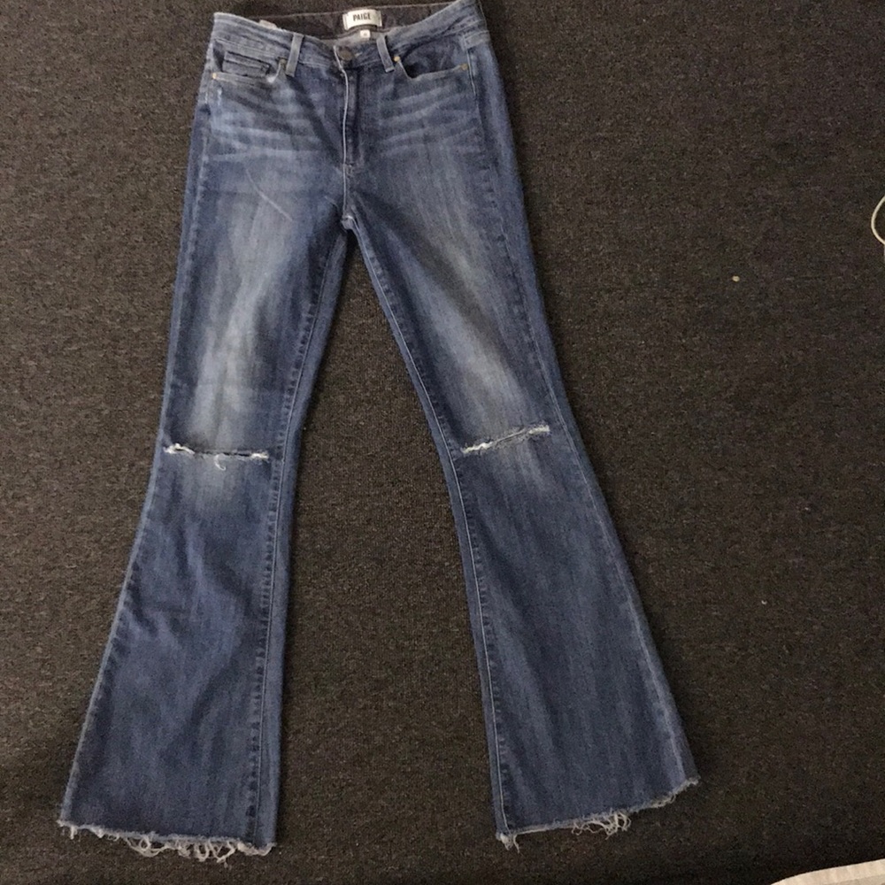 Paige bell bottom jeans ( high rise bell canyon )
